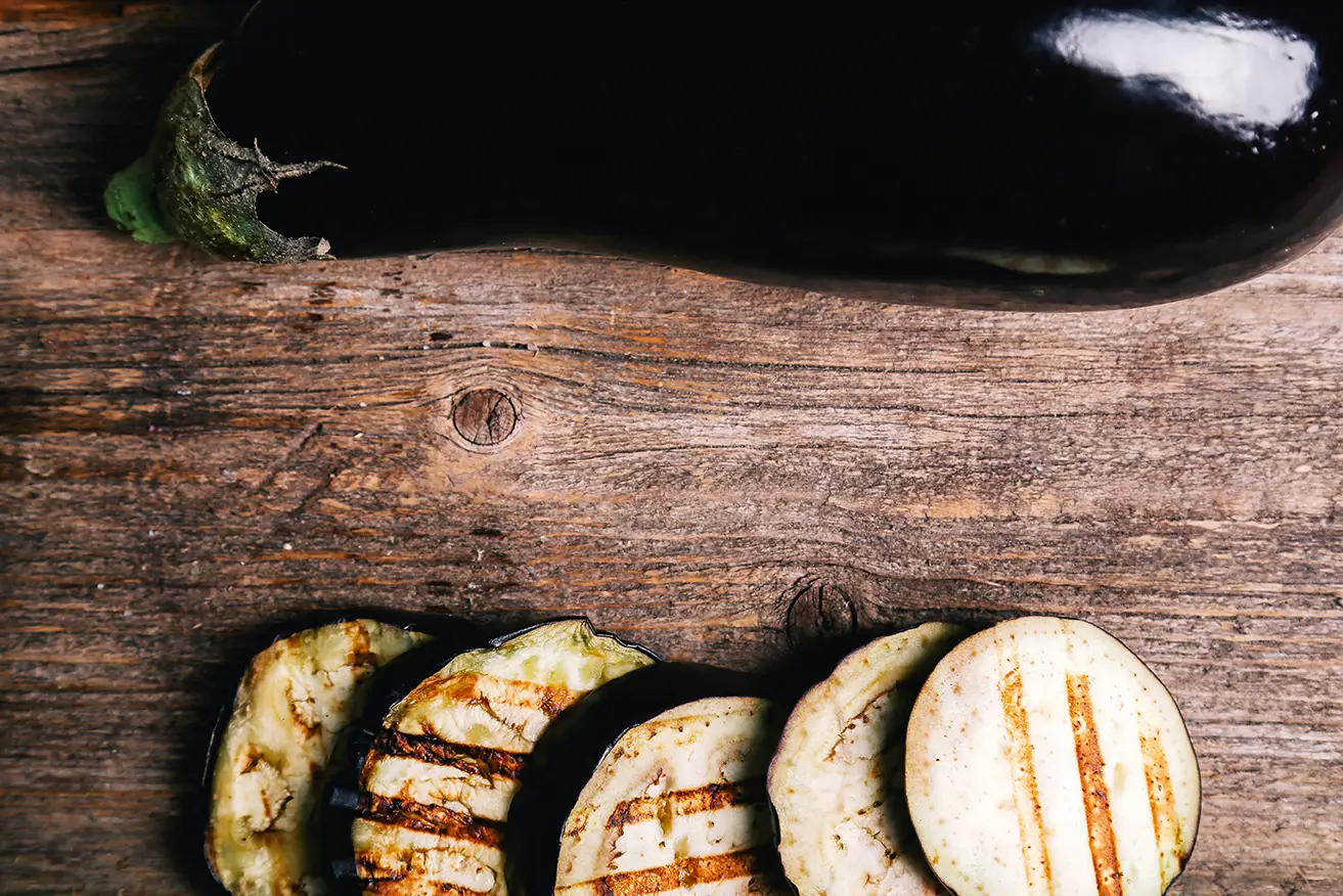 Read more about the article Grilled Eggplant Tahini Satay Kebabs